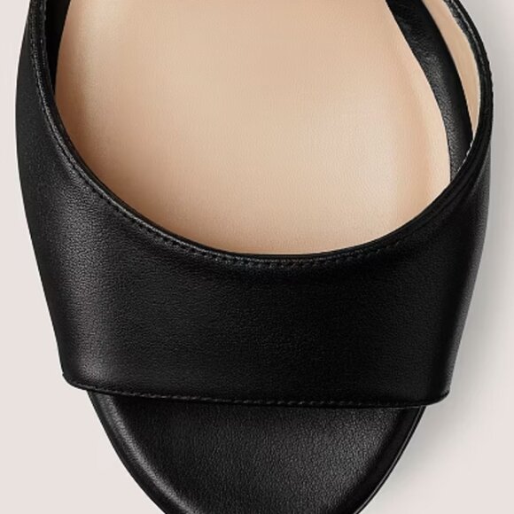 Stuart Weitzman Ryder 95 Platform Sandal in Black - Picture 2 of 9